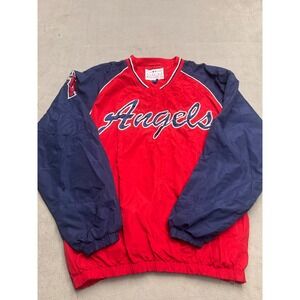 Los Angeles Angels Red Pullover Windbreaker Mens Medium MLB Genuine Merchandise